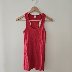 Aritzia TNA red ribbed racer tank top xsmall xs vintage y2k 2000s